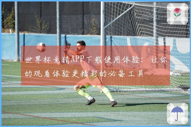 世界杯竞猜APP下载使用体验：让你的观看体验更精彩的必备工具